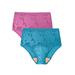 Plus Size Women's Lace Incontinence Brief 2-Pack by Comfort Choice in Midtone Pack (Size 9)