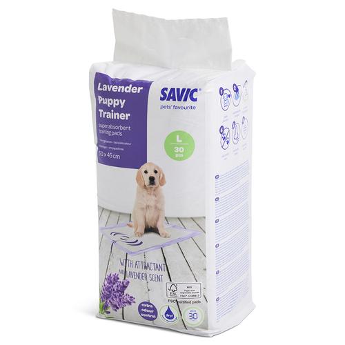 Savic Puppy Trainer Pads mit Lavendelduft Large: 60x45cm, 30 Stück Hund