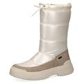 CAPRICE Damen Winterstiefel ohne Absatz Airmotion Wasserabweisend Gefüttert Weite G Vegan, Elfenbein (Pearl Comb), 41 EU