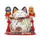 XIALON 8.2inch Ceramic Lucky Cat Maneki Neko Fortune Cat Feng Shui Crafts Money Box Home Decor