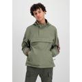 Anorak ALPHA INDUSTRIES "ALPHA Men - Utility Jackets Embroidery Logo" Gr. S, grün (olive) Herren Jacken Regenjacken