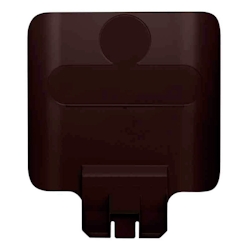 Hinweistafel für Rubbermaid Slim Jim Recycling-Station | HxBxT 36,2x30x4,4cm | Polypropylen | Braun von PROREGAL Image