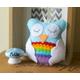 Make Your Own Felt Rainbow Owl Kit. Precut Kit With Materials & Instructions To Make Your Own Hanging Decoration