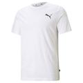 T-Shirt PUMA "Essentials mit dezentem Logoprint Herren" Gr. S, weiß (white cat) Herren Shirts T-Shirts