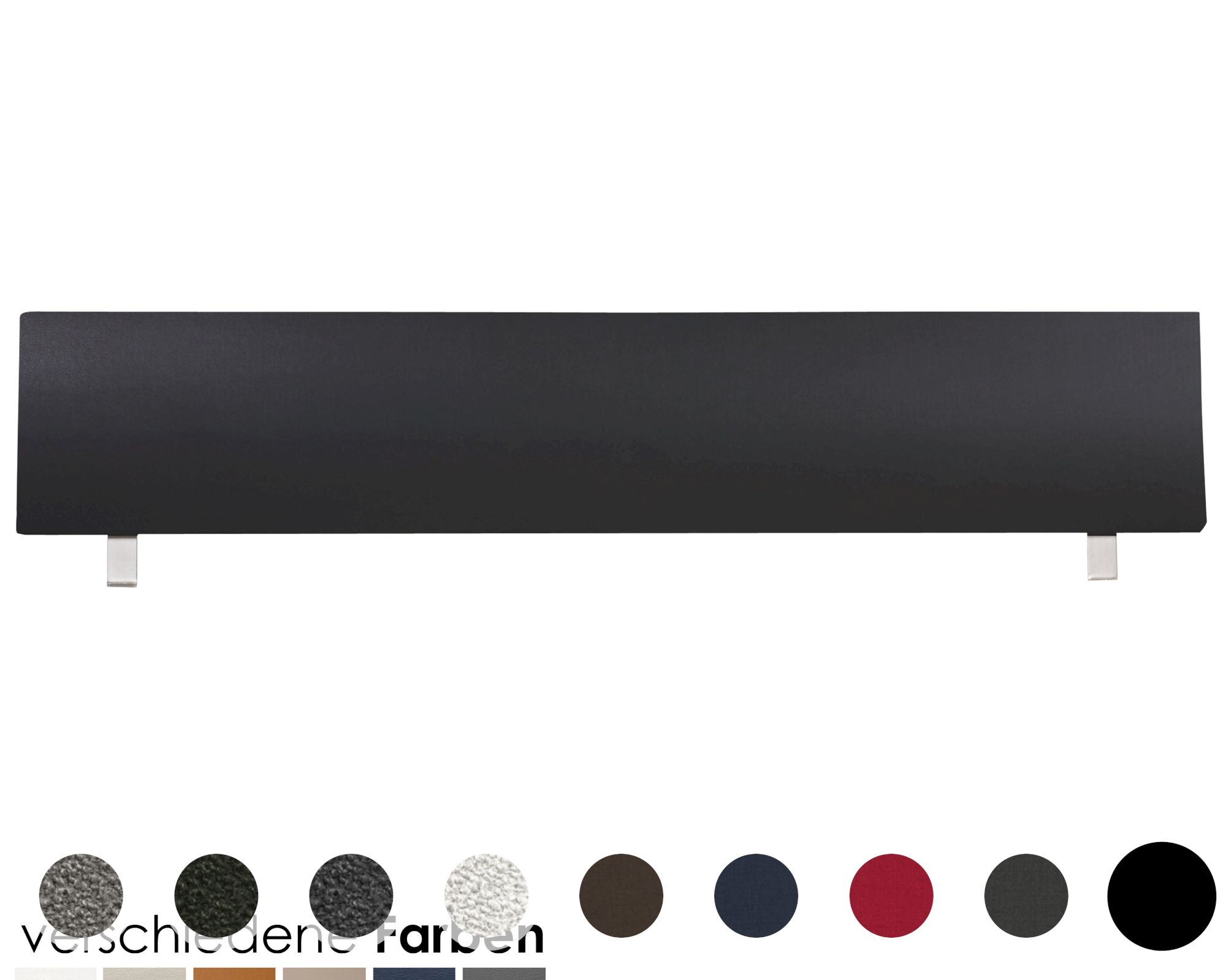 Hasena Kopfteil Lenio 180 cm / PK3 Fusio 751 anthrazit Image