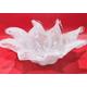 Vintage Murano style (Lavorazione Arte) white flower dish, flower ashtray, Murano style flower small bowl , Murano style flower candleholder