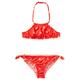 United Colors of Benetton Mädchen Bikini 3HGZ0K01J Zweiteiliger Badeanzug, Rosso a Fantasia 71Y, L