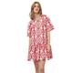 Minus Damen Musia 4 Kurzes Kleid, 4084E Lollipop Red Embroidery, 38