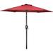 Simple 7.5' Patio Market Umbrella with Push Button Tilt/Crank and 6 Sturdy Ribs