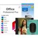 Office 2021 Professional Suite For 1 PC & Wireless Logitech Mouse & Windows Drivers & Jesus Mouse Pad 4PK