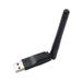 Lomubue WiFi Network Card Universal Faster Transfer Stable Signal Anti-interference Built-in Antenna Audio Transmitter 150Mbps Laptop USB Wireless LAN Network Adapter Computer Accessories