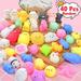 Squishies 40 Pcs easter basket stuffers Mochi Squishies for Kids Girls Boys Birthday Gifts Glitter Stress Relief Toy Easter Gift for Kids Adults (random color style)