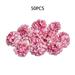 Gerich Artificial Silk Floral Flower Head Hydrangea 50 Pcs Silk Hydrangea Flowers Artificial Flowers Heads for Wedding Party Decor Craft DIY