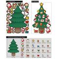 Toys Christmas Stickers Christmas Party Games for Kids Make Your Own Christmas Stickers Diy Christmas Santa Snowman Face Sticker Xmas Party Favors for Class 3293 Pvc L