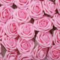 Yannee Large 8CM Artificial Flowers Foam Rose Heads 50 Pcs Rose Flowers Rose Heads Fake Artificial Rose for Wedding Bouquets Bridal Home Party Decor Bouque