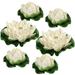 Gerich Artificial Lotus 6 Pcs Floating Plants Water Lily Artificial Lotus Flower Leaf Water Floating Foam Lotuses Fake Lily Pad for Home Garden Patio Pond