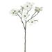 Vickerman 28 Artificial White Dogwood Stem Set of 3