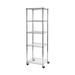 Seville Classics Inc. 24" W 5-Tier NSF-Certified Steel Shelving w/ Wheels Steel in Gray | 72 H x 24 W x 18 D in | Wayfair WEB570