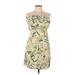 Banana Republic Cocktail Dress - Mini: Green Dresses - Women's Size 10