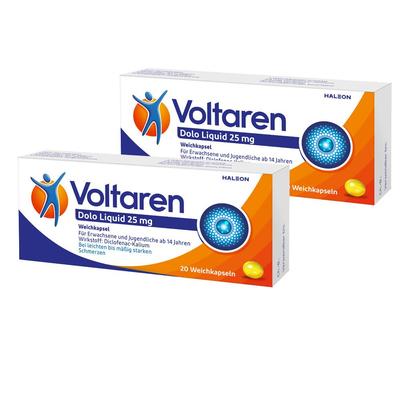 Voltaren Dolo Liquid 25 mg Weichkapseln, gegen Muskelschmerzen 2x 20 St. 2x20 St Tabletten Image