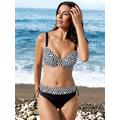 Balconette-Bikini Gr. 44, Cup C, schwarz-weiß (schwarz, weiß) Damen Bikini-Sets Ocean Blue