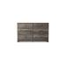 Millwood Pines 60 Inch Modern Wide Dresser, Warm Gray Wood, 6 Drawers, Pewter Bar Handles | 36.46 H x 59.53 W x 15.59 D in | Wayfair