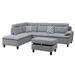 Gray Sectional - Latitude Run® Dyontae 2 - Piece Upholstered Sectional Velvet | 37 H x 105 W x 77 D in | Wayfair 26C4B6671D0945A7901960AEE93D8F28