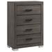 Latitude Run® Hawah 4 - Drawer 31" Chest Wood in Black/Brown/Gray | 46 H x 31 W x 16 D in | Wayfair C900C7247B4A483EAADD0E2996BBE1F1