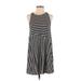 Abercrombie & Fitch Casual Dress - Shift Crew Neck Sleeveless: Black Print Dresses - Women's Size Small