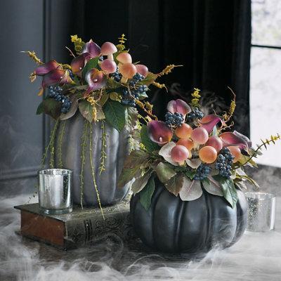 Mystical Garden Pumpkin - Grey - Grandin Road