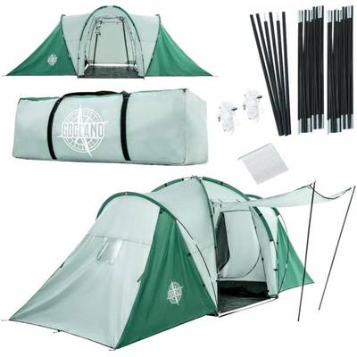 GOGLAND "Big Camping" Premium 6 Personen Zelt mit 2 Kabinen