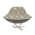 LÄSSIG Baby Kinder Sonnenhut Strandhut Sommerhut Sonnenschutz Kinderhut Babymütze wendbar atmungsaktiv UV-Schutz 80/Sun Protection Bucket Hat Palms olive, 3-6 Monate, Größe: 43/45