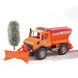 Bruder Mercedes Benz Unimog Winter Service with Snow Plough