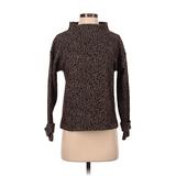 Ann Taylor Long Sleeve Top Brown Turtleneck Tops - Women's Size 2X-Small