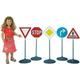 Theo Klein 2980 - Traffic Signs with 5 Different Pieces, Toy,Multicolored