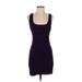 Max Studio Casual Dress - Bodycon: Purple Dresses - Women's Size Small