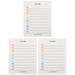 BESTONZON 3Pcs Household Memo Pads Convenient Writing Pads Multi-function To Do Pads Home Accessory