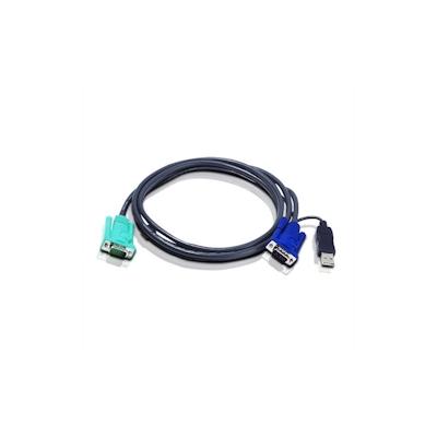 ATEN 2L-5205U KVM-Kabel VGA USB, schwarz, 5 m