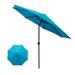 Pompotops Sunshade Umbrella Replacement Canopy Garden Umbrella Outdoor Stall Umbrella Beach Sun Umbrella Replacement Cloth 118 Inch Diameter With 8 Bones Blue