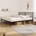 vidaXL Bed Frame Metal Platform Bed Base Mattress Foundation for Home Bedroom