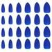 24pcs Portable Nail Art Stickers False Nail Tips Fake Nail Tip Decals Nail Stickers Manicure Decoration Stylish Nail Pieces for Woman (Blue)