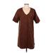 424 Fifth Lord & Taylor Casual Dress: Brown Dresses - Women's Size 8