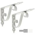 2 Sets of Wall Shelf Fixed Brackets Heavy Duty Shelf Brackets Iron Triangle Shelf Brackets