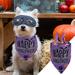 Triangle Dog Scarf Pet Halloween Pet Halloween Party Decoration Headscarf Dog Bib Pumpkin Bat Puppy Headscarf Suitable For Small And Medium Dogs And Cats Puppy Pets