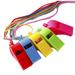 24Pcs Colorful Whistle Sports Race Cheering Whistle Multi-function Whistle Referee Whistle