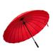 ThreeH Golf Umbrella Windproof 190T 24 Ribs 46 Inches Diameter for Resistant Heavy Rain and Wind KS07 Red