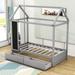 Twin 2 Drawer House Beds Daybed by Latitude Run® in Gray | 80 H x 41 W x 79 D in | Wayfair B636C1B7E1F74217A2EE8173BD9695F1