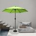 Arlmont & Co. Mushtaaq 7.5Ft Hexagon Market Umbrella w/ Stand/Base Metal in Green | 86 H x 90 W x 90 D in | Wayfair