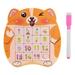 Toys Magnetic Drawing Board Take Along Magnetic Puzzles for Kids Travel Size Erasable Doodle Board Set Small Drawing Painting Sketch Pad Perfect for Kids Art Supplies Party Plastic Orange