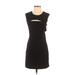 IRO Cocktail Dress - Sheath Crew Neck Sleeveless: Black Print Dresses - Women's Size 15